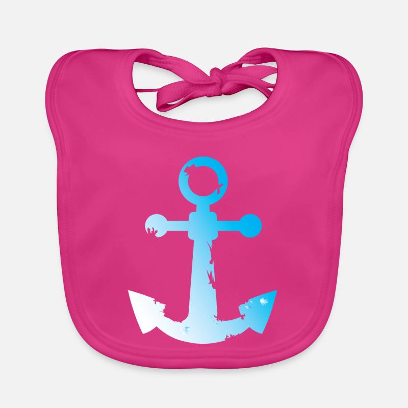 Utilisé look symbole d’ancre mer eau mer graphique Bavoir bio Bébé
