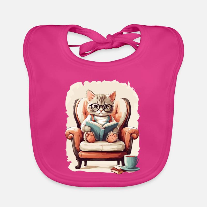 Cute Clever Cat Organic Baby Bibs