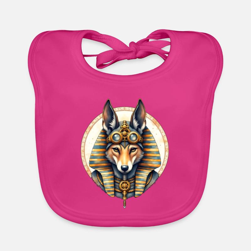 Style Steampunk Husky égyptien Bavoir bio Bébé