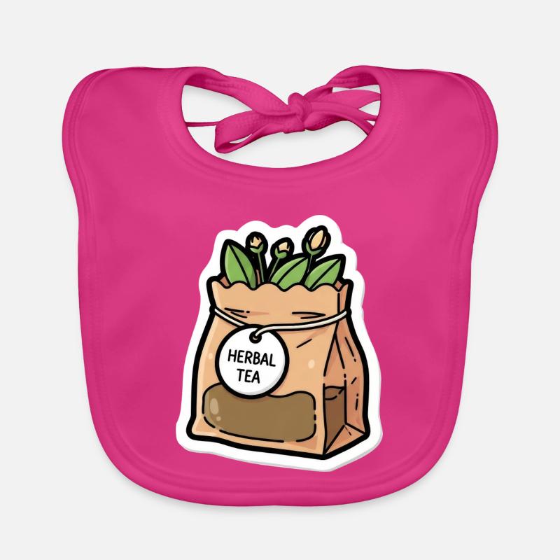 Sachet de tisane Scène Végétale Bavoir bio Bébé