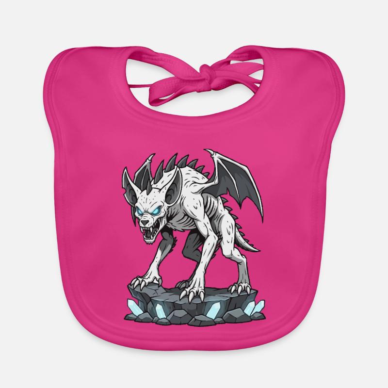 Chupacabra Dämonenwolf Baby Bio-Lätzchen