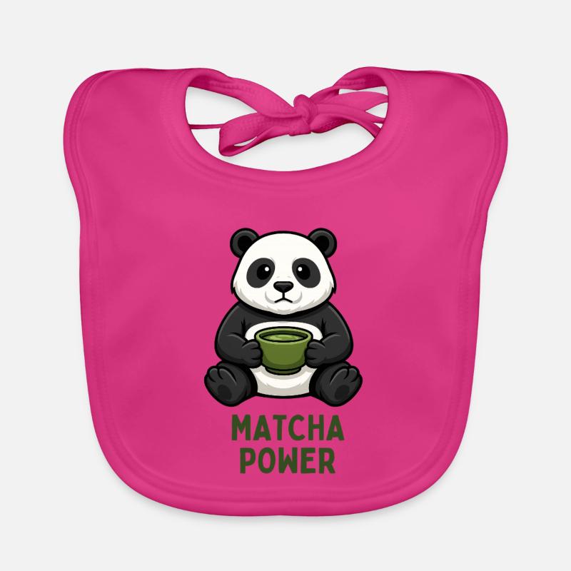 Matcha Kraft Panda Bavoir bio Bébé