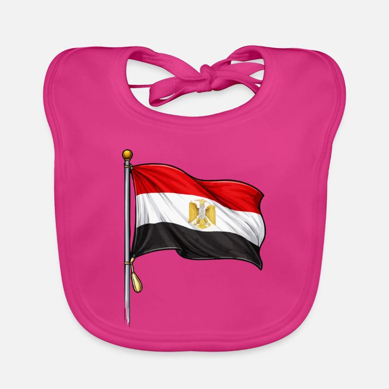 Drapeau égyptien Bavoir bio Bébé