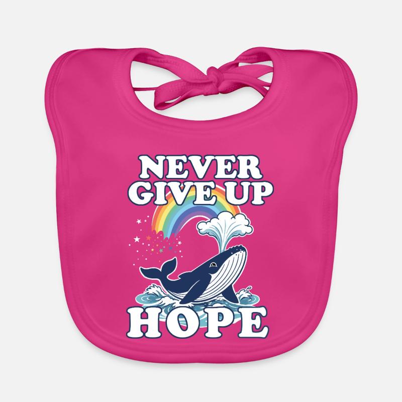 Never give up Hope  Baby Bio-Lätzchen