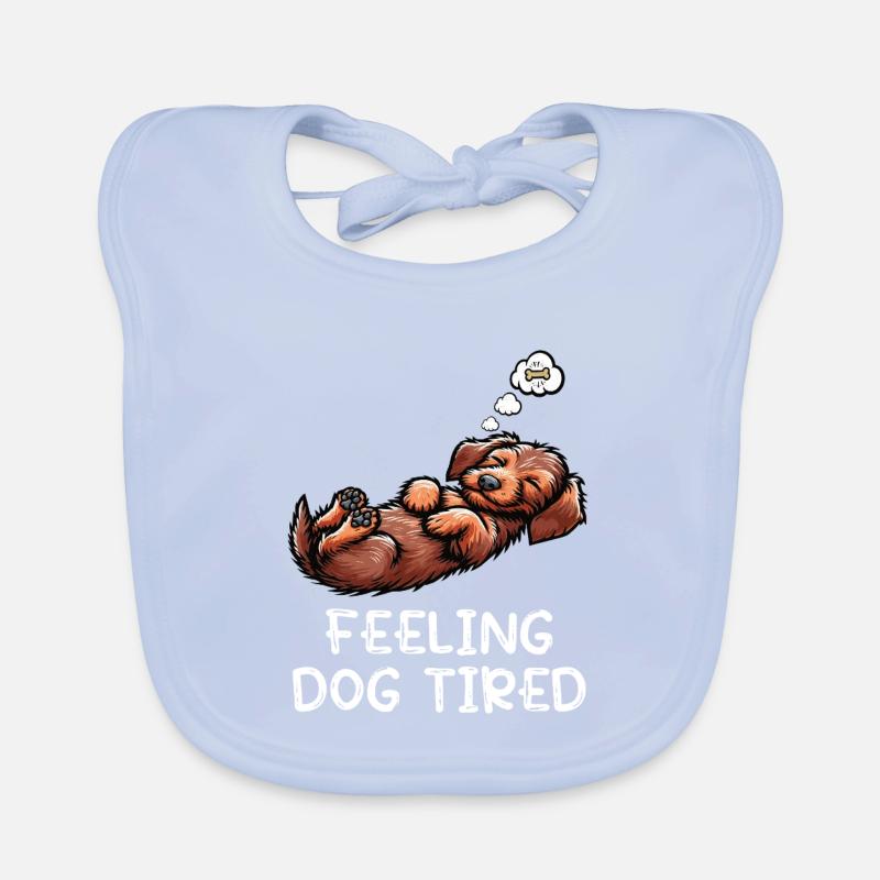 Se sentir fatigué par chien Teckel à poil dur Teckel teckel Bavoir bio Bébé