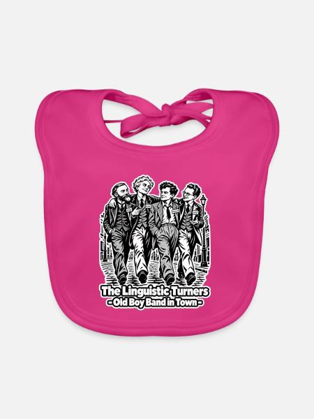 The Linguistic Turners - Baby Bio-Lätzchen - Fuchsia