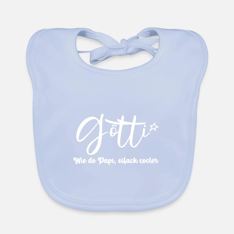 Götti wie de Papi eifach cooler Onkel Schweiz Baby Bio-Lätzchen