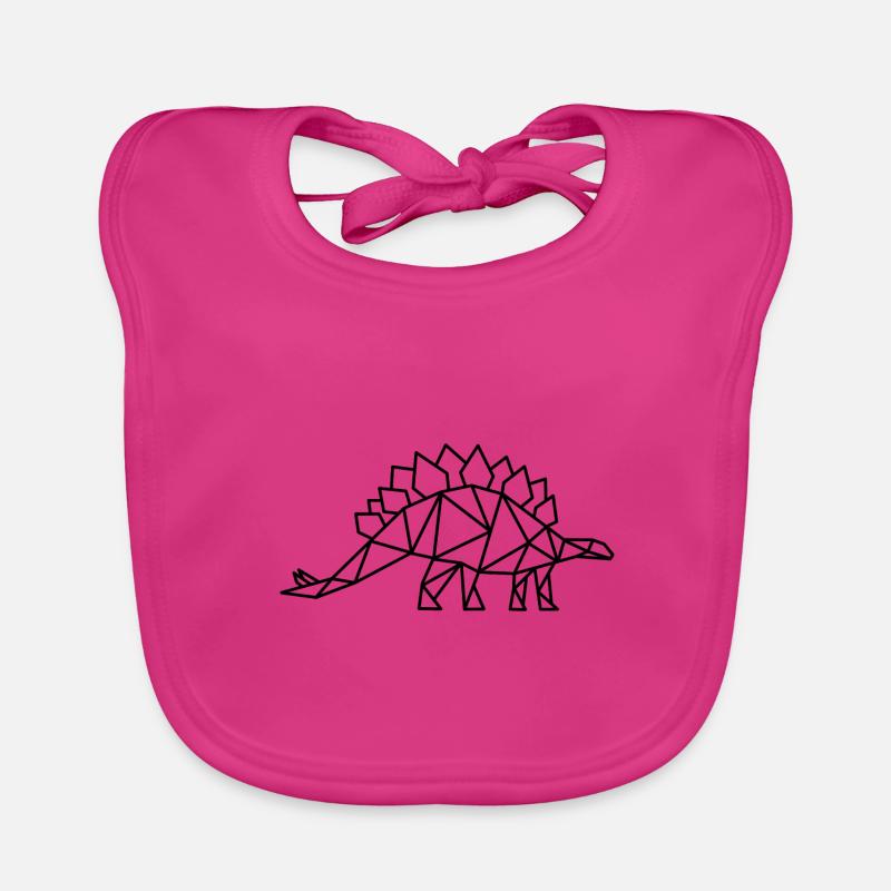 Stegosaurus Géométrie Dino Bavoir bio Bébé
