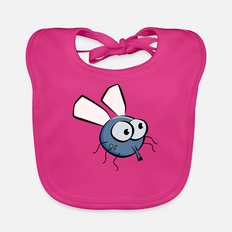 Stubenfliege,fliege,comic,carton Baby Bio-Lätzchen