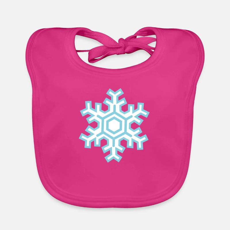 Flocon de neige Bavoir bio Bébé