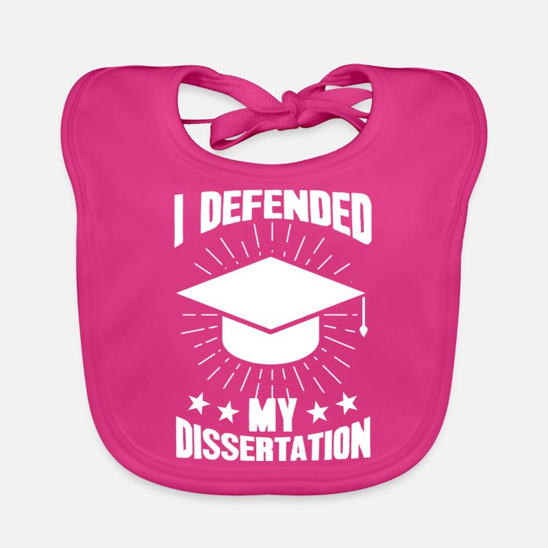 Dissertation PhD PhD Exam Gift Organic Baby Bibs