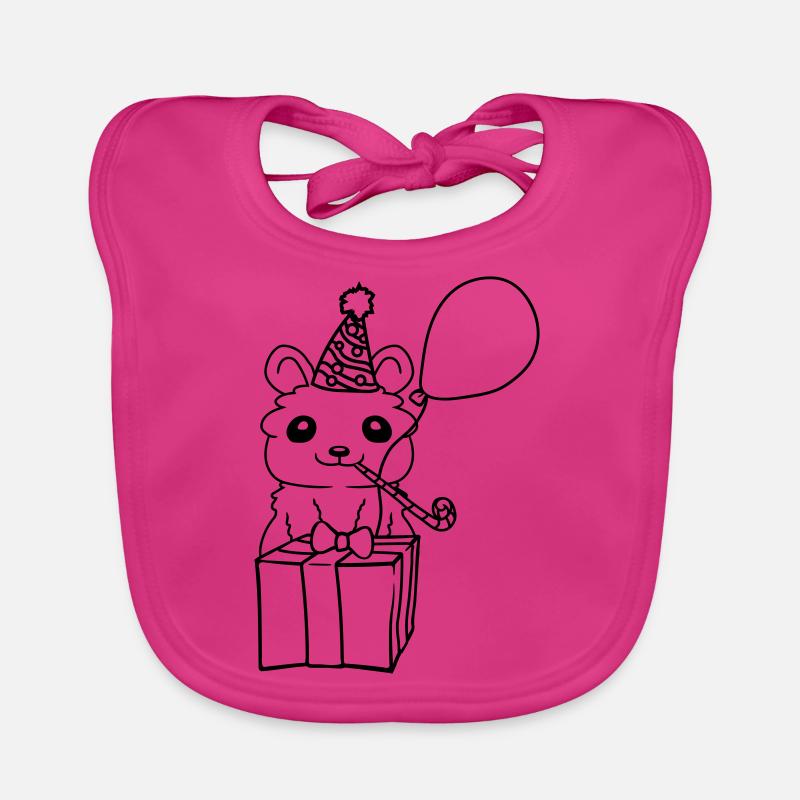 Fête Hamster Anniversaire Bavoir bio Bébé