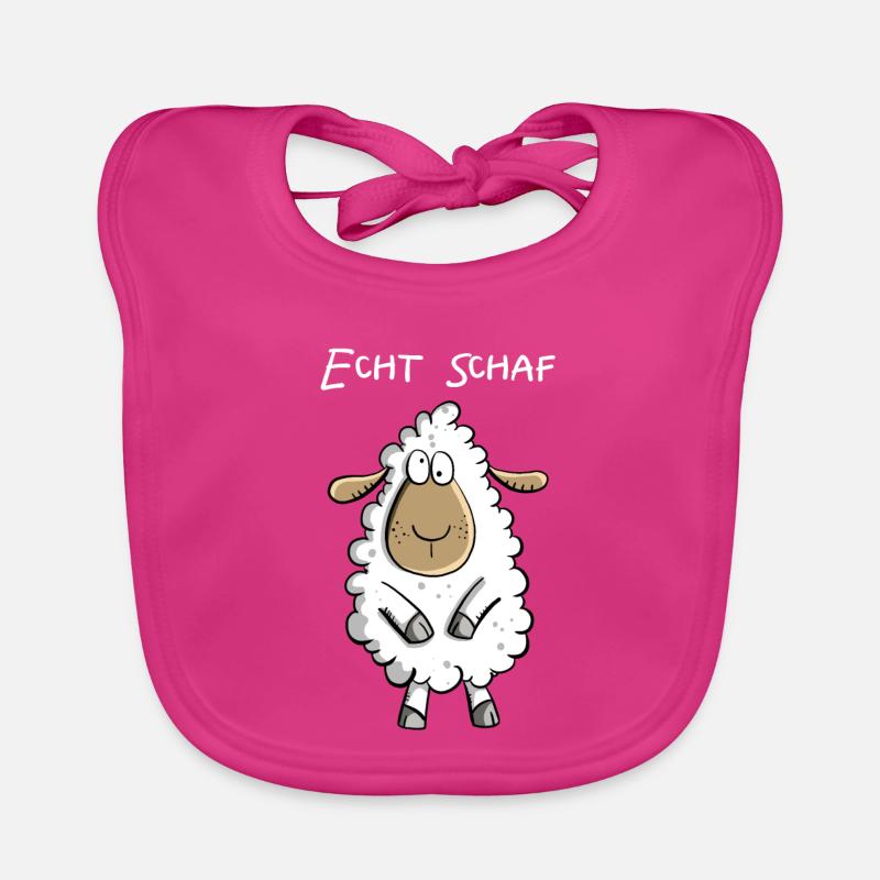 Echt Schaf I Cooles Schäfchen Comic Geschenk Fun Baby Bio-Lätzchen
