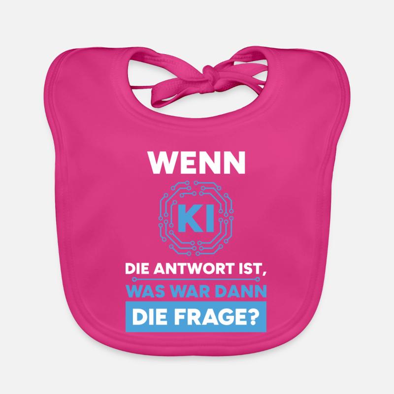 Artificial Intelligence Question Answer Saying Organic Baby Bibs