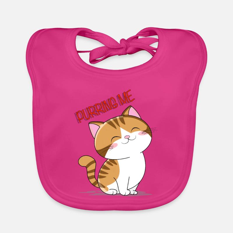 Chaton qui ronronne Bavoir bio Bébé