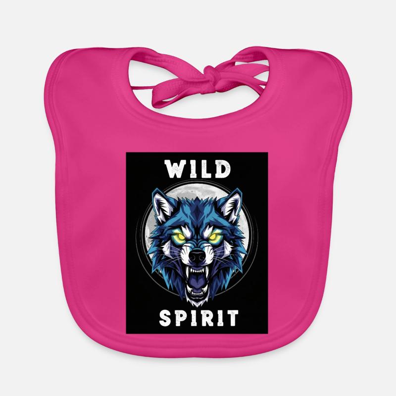 Wilder Wolf Geist Dinosaurier Design Baby Bio-Lätzchen