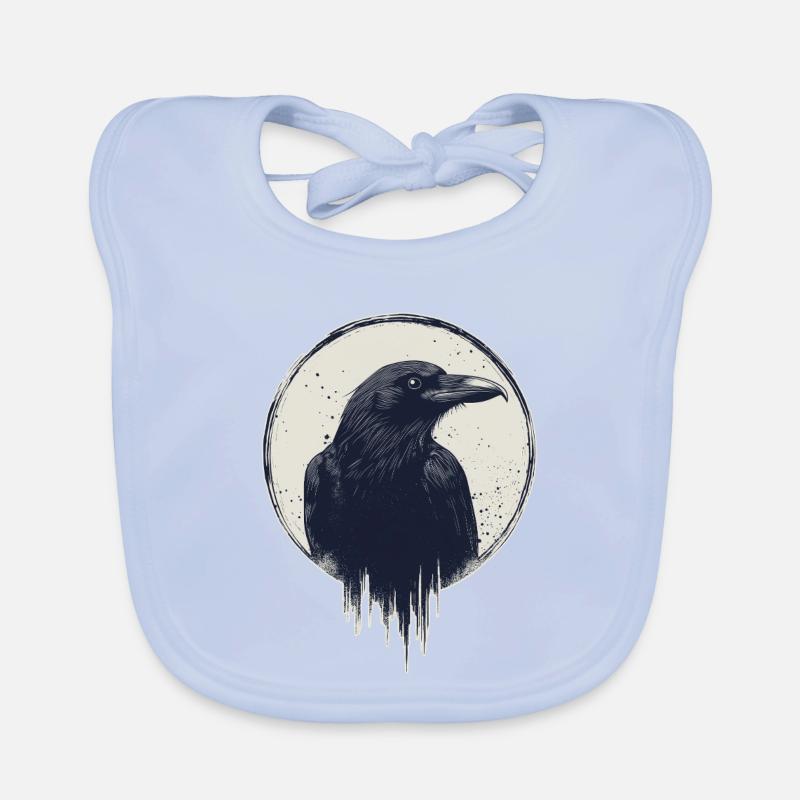 Raven Organic Baby Bibs