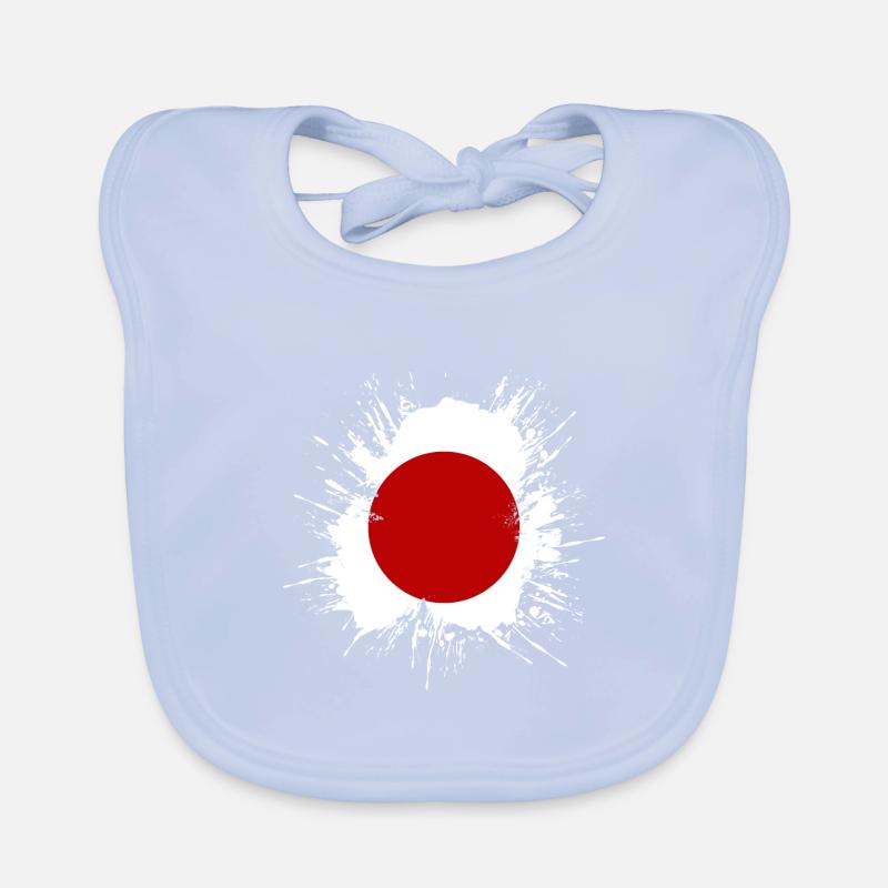 Drapeau du Japon utilisé Look Nihon drapeau japonais Bavoir bio Bébé