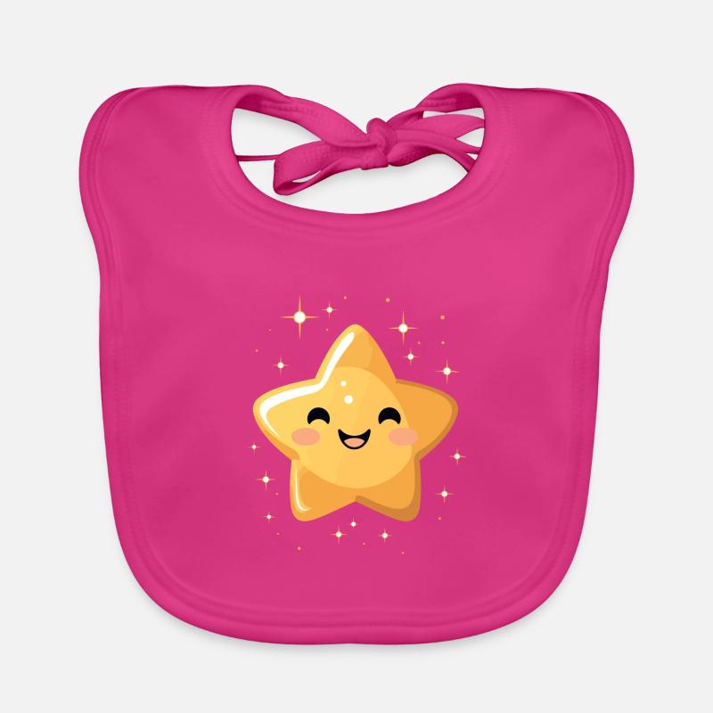 Laughing Star Night Sky Fun Gift Organic Baby Bibs