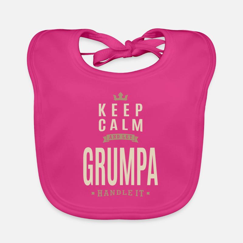 Keep Calm Grumpa Baby Bio-Lätzchen