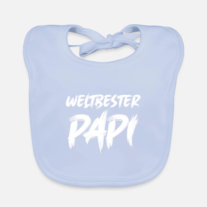 Weltbester Papi Papa Saurus Papi Schweiz Baby Bio-Lätzchen