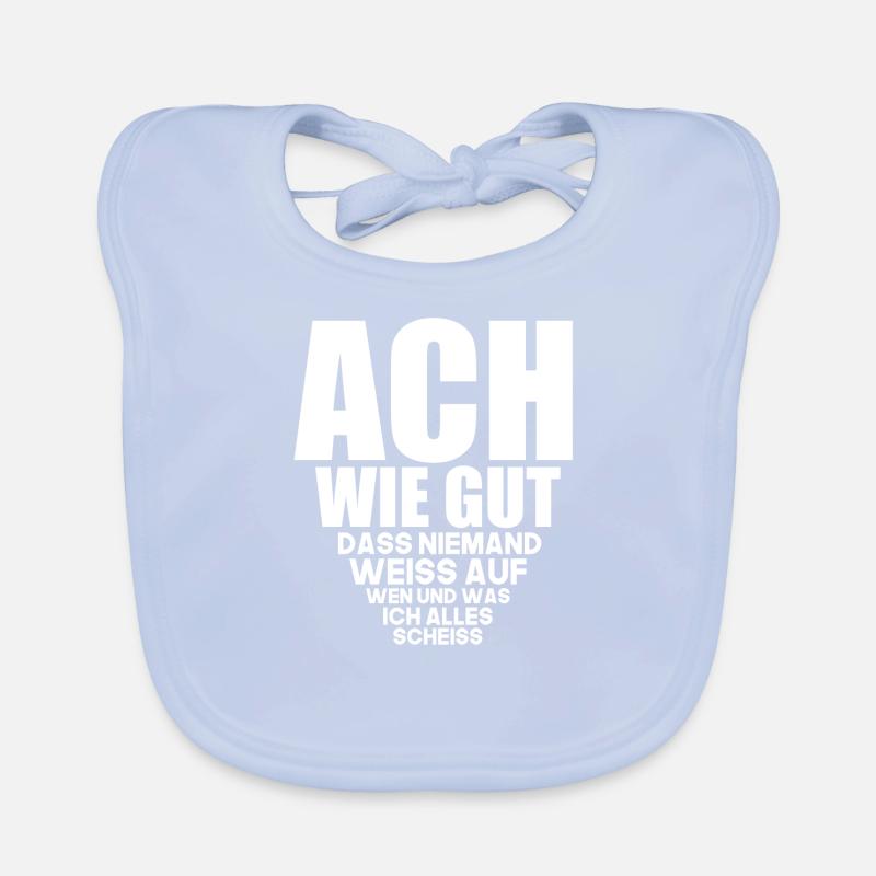 Sprüche frech lustig Statement Scheiße Geschenk Baby Bio-Lätzchen