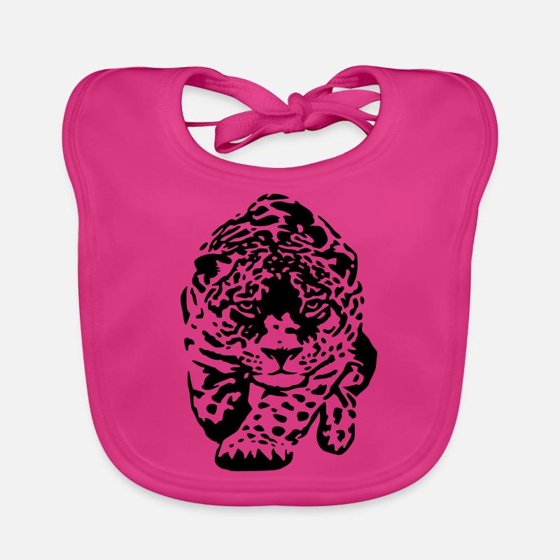 jaguar - Baby Bio-Lätzchen - Fuchsia