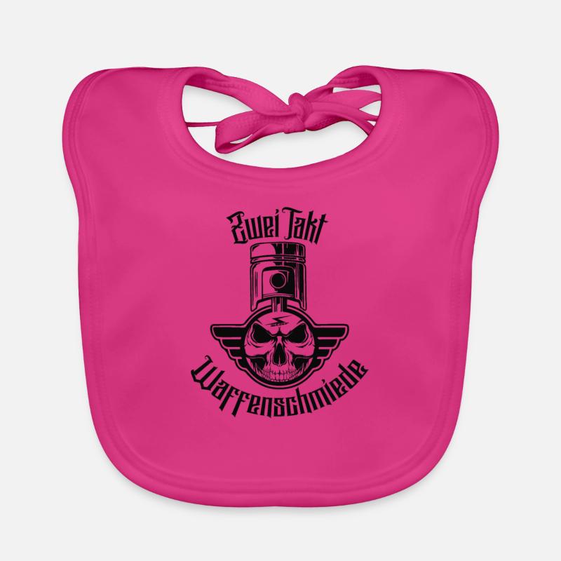 Waffenschmiede Simson Star schwarz Baby Bio-Lätzchen