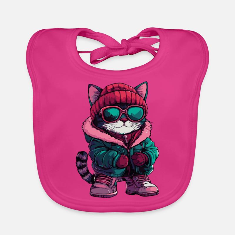 Bande dessinée Cat Cool Bavoir bio Bébé