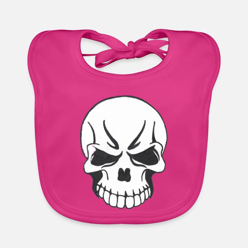 SKULL COMIC STYLE Bavoir bio Bébé