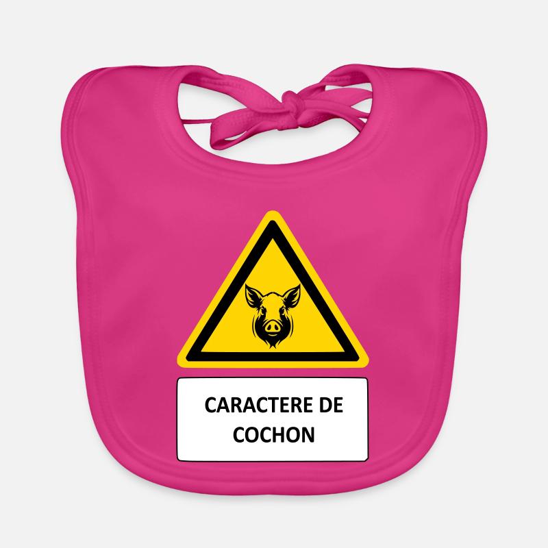 Caractère de cochon Bavoir bio Bébé