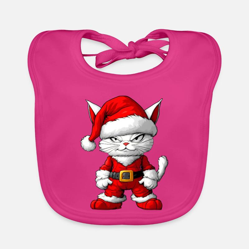 Chat de Noël Bavoir bio Bébé
