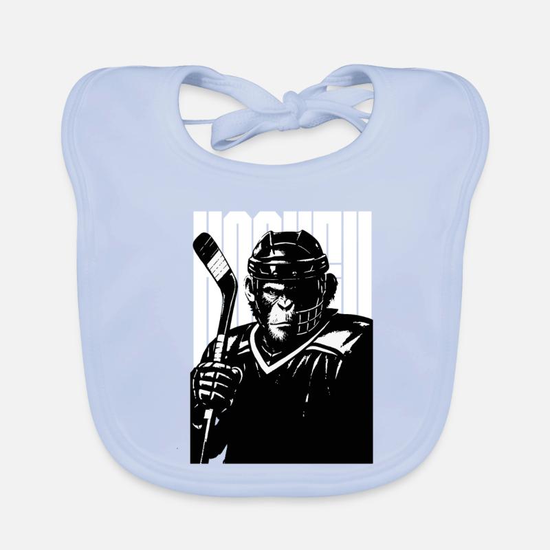 Kühner Hockey-Affe Baby Bio-Lätzchen