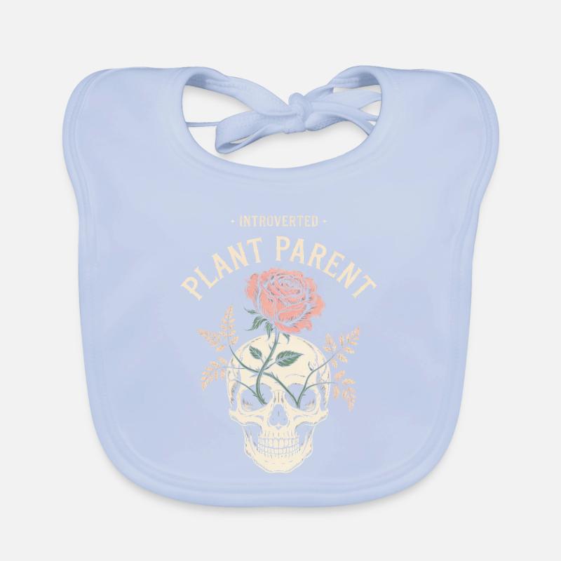 Blüte des Elternschädels der Pflanzen Baby Bio-Lätzchen