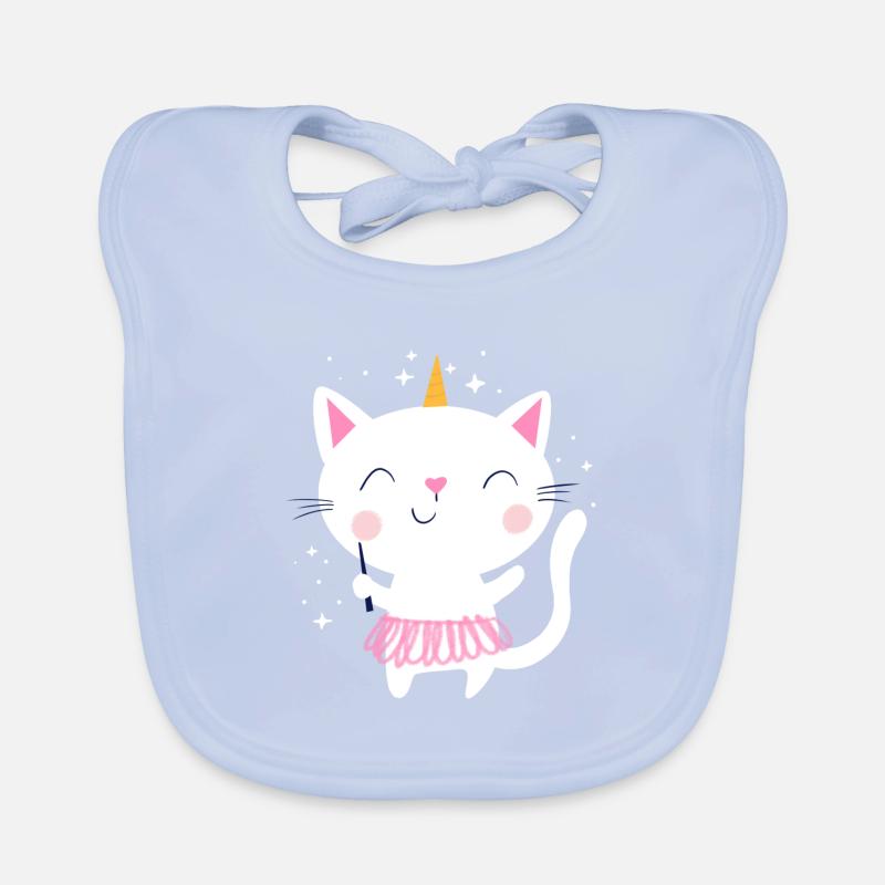 Fée licorne chat Bavoir bio Bébé