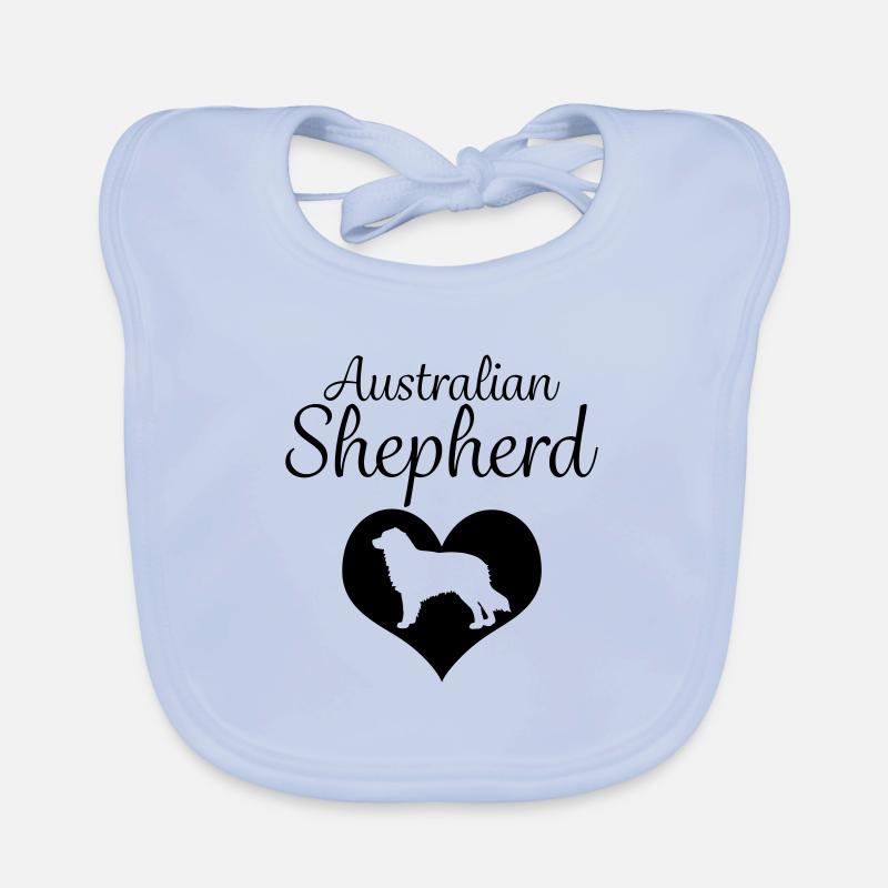 Australian Shepherd Aussie Hütehund Geschenk Baby Bio-Lätzchen