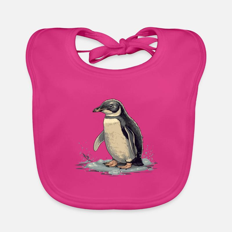 Pingouin Bébé Oiseau Poussin Bavoir bio Bébé