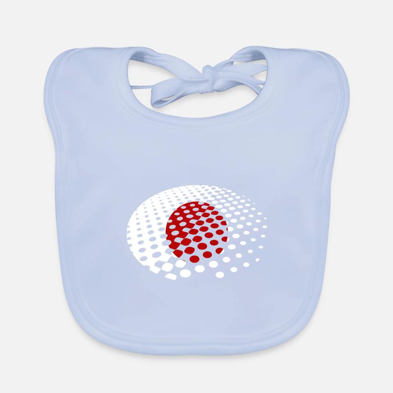 Drapeau du Japon utilisé Look Nihon drapeau japonais Bavoir bio Bébé