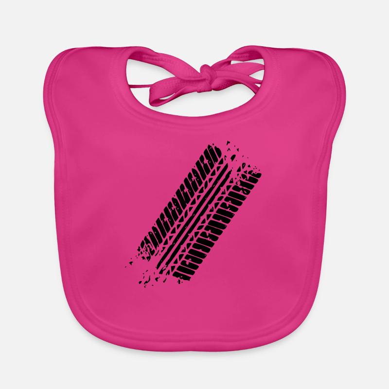 Tire track Organic Baby Bibs