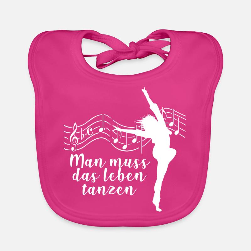 Tanzen Leben Tänzer Musik Geschenk Baby Bio-Lätzchen