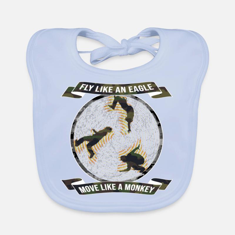 Parkour Backflip Geschenkidee Baby Bio-Lätzchen