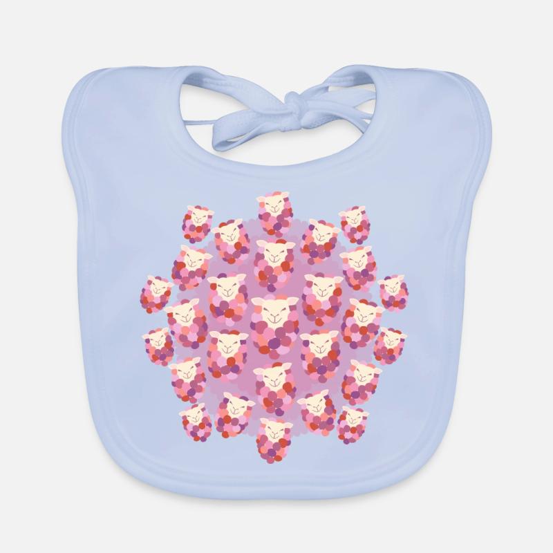 Counting Sheep Warm Organic Baby Bibs
