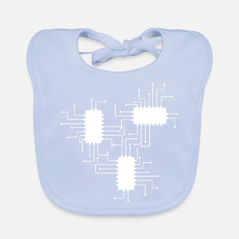 electrician electrical electronics occupation voltage CPU Organic Baby Bibs