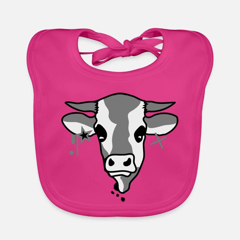 La tête d'une vache Bavoir bio Bébé