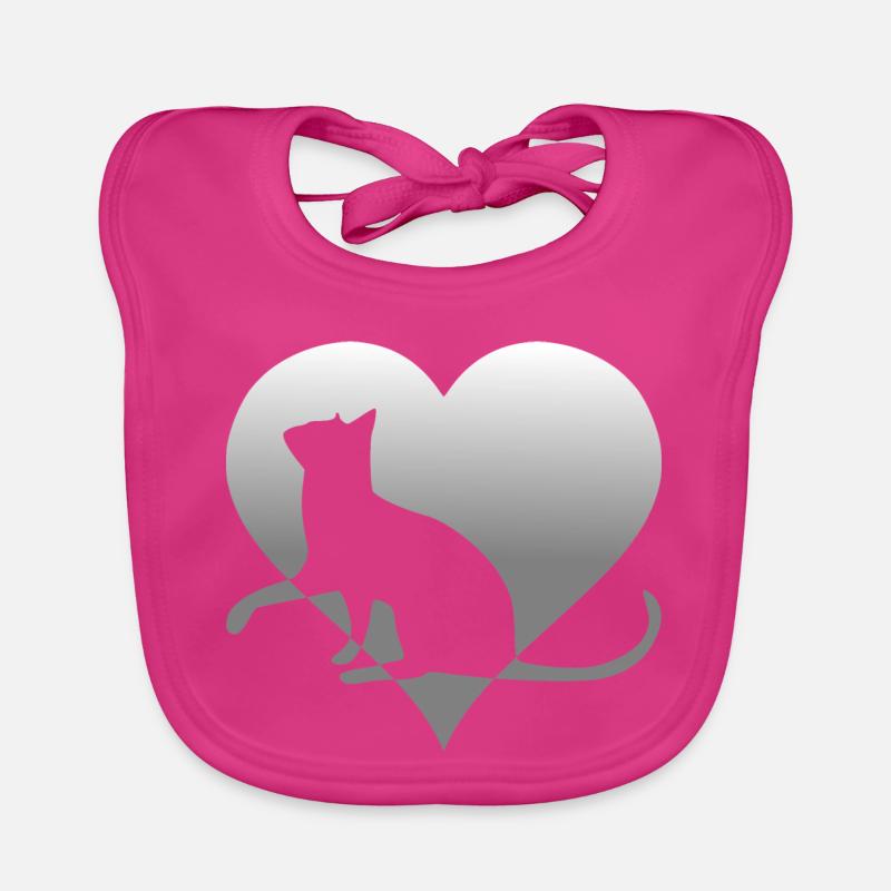 Katze Katze Katze Katze Katze Katze Mieze Baby Bio-Lätzchen