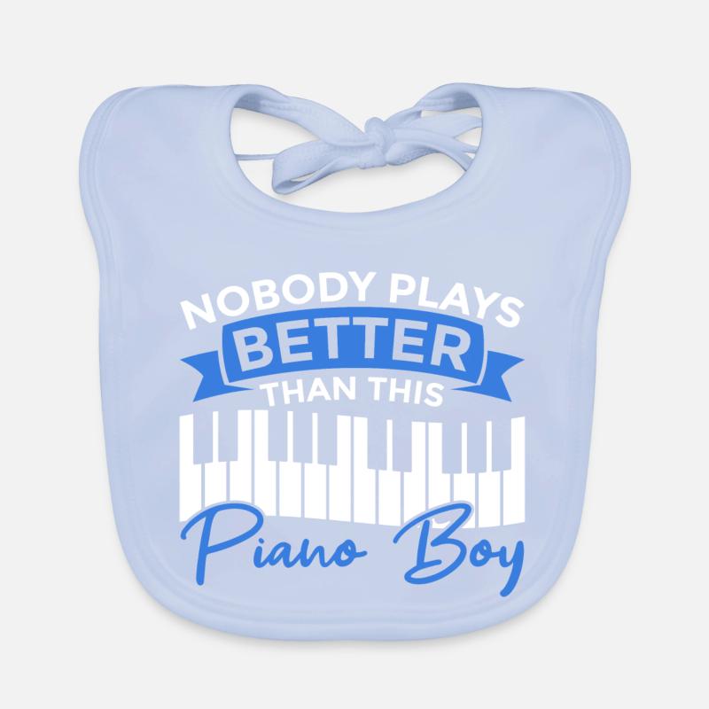 Pianist Junge Organic Baby Bibs