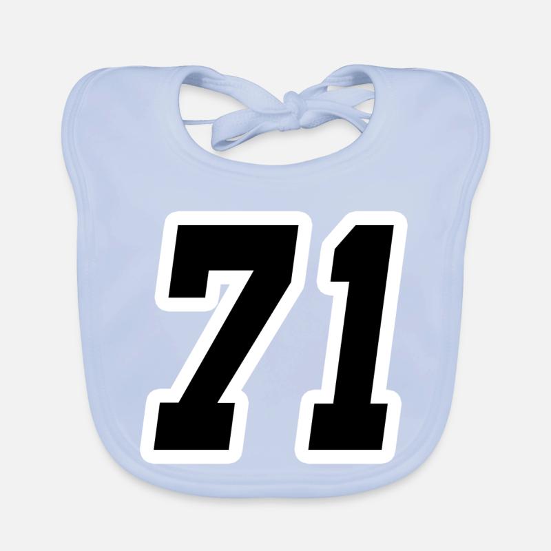 Nummer einundsiebzig 71 Baby Bio-Lätzchen