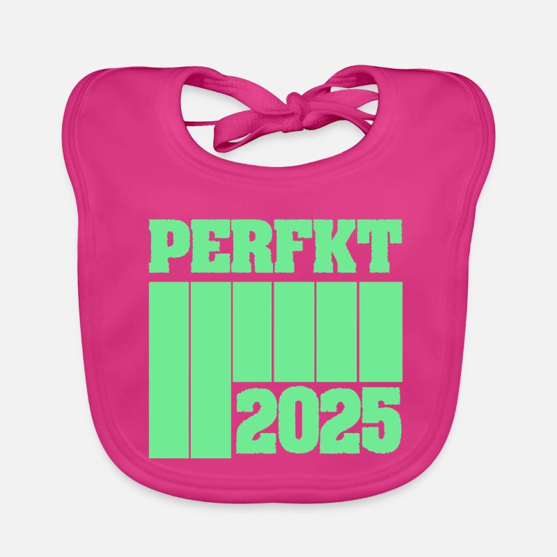 2025 - Bavoir bio Bébé - fuchsia