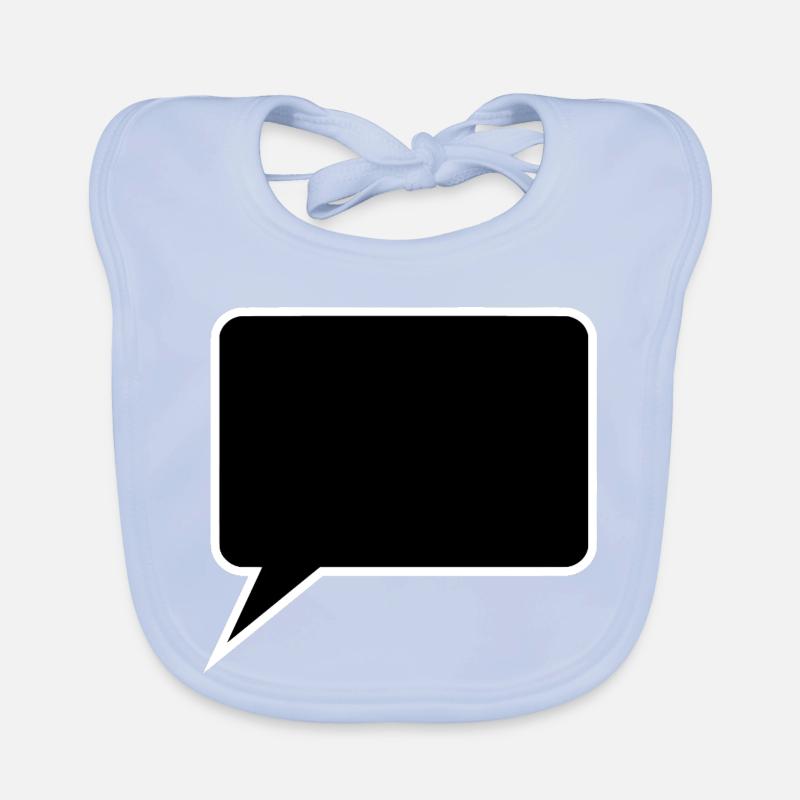 Personalize your own speech bubble comic Organic Baby Bibs