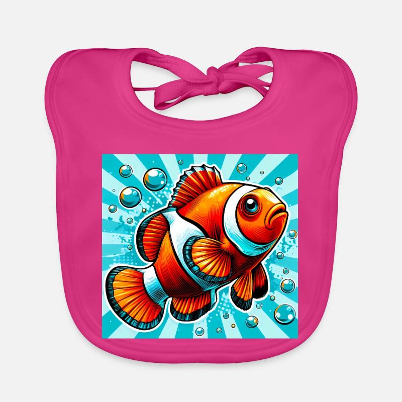 Poisson-clown Bavoir bio Bébé